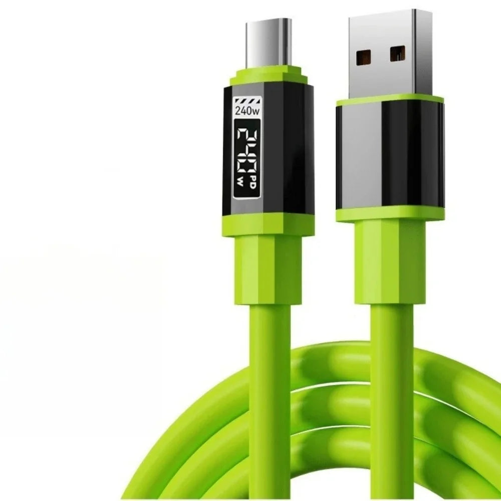 240W USB-A to USB-C Fast Charging Cable 6A PD | 0.3–2M