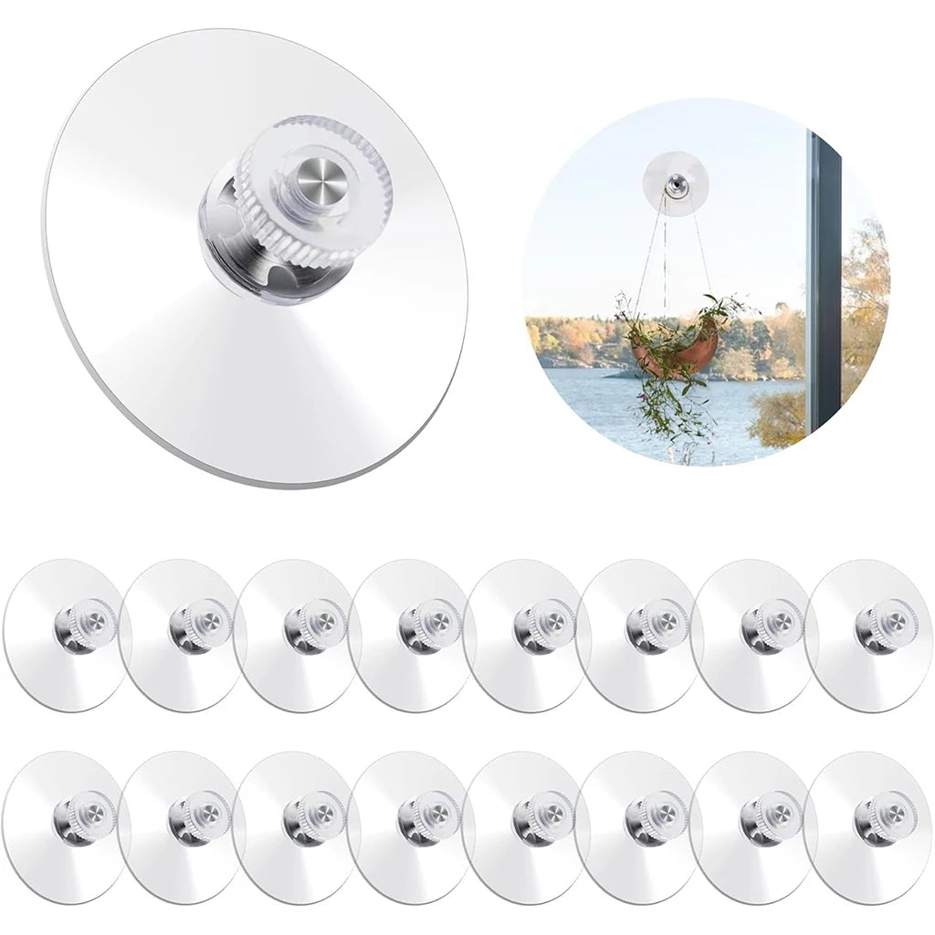 Clear PVC Suction Cup Pads – Strong Hold, 6-Pack | No-Drill Suction Cup Pads Peaceful Pleasures Health and Wellness