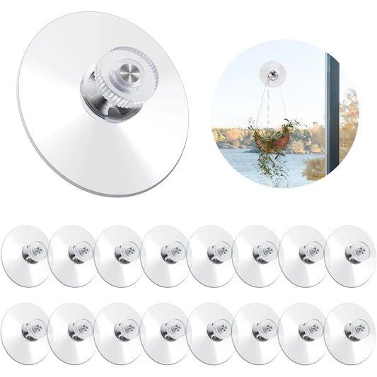Clear PVC Suction Cup Pads – Strong Hold, 6-Pack | No-Drill Suction Cup Pads Peaceful Pleasures Health and Wellness