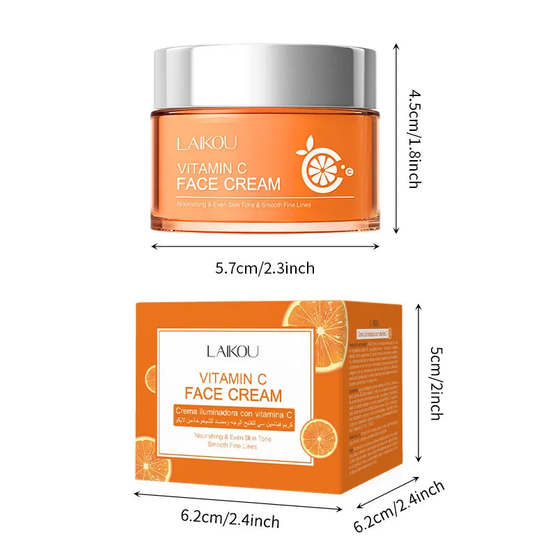 LAIKOU Vitamin C Facial Cream 50g Delicate Hydrating Moisturising Skin Care Products Peaceful Pleasures Health and Wellness