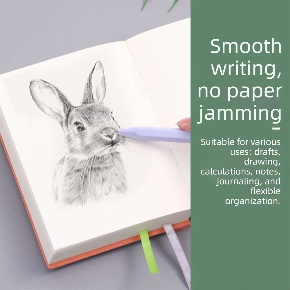 Vintage 720 Page Blank Inner Notebook Soft Synthetic Minimalist Drawing Book Small Fresh Ultra Thick Notebook School Supplies Peaceful Pleasures Health and Wellness
