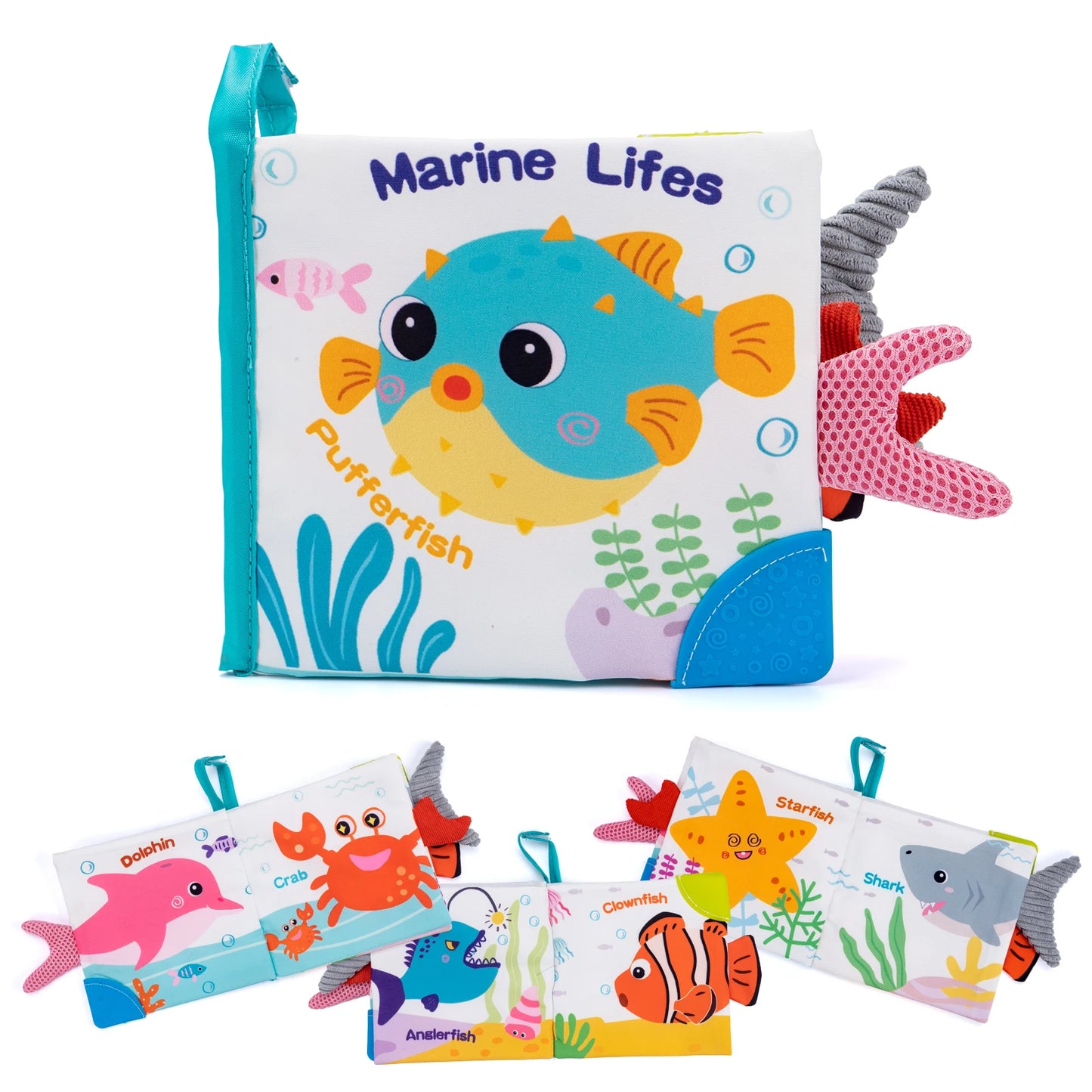3D Visual Tail Cloth Book Soft Rustle Sound Baby Tear Resistant