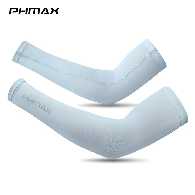 PHMAX UV Cycling Arm Sleeves – Ice Silk, Breathable Sport Cover
