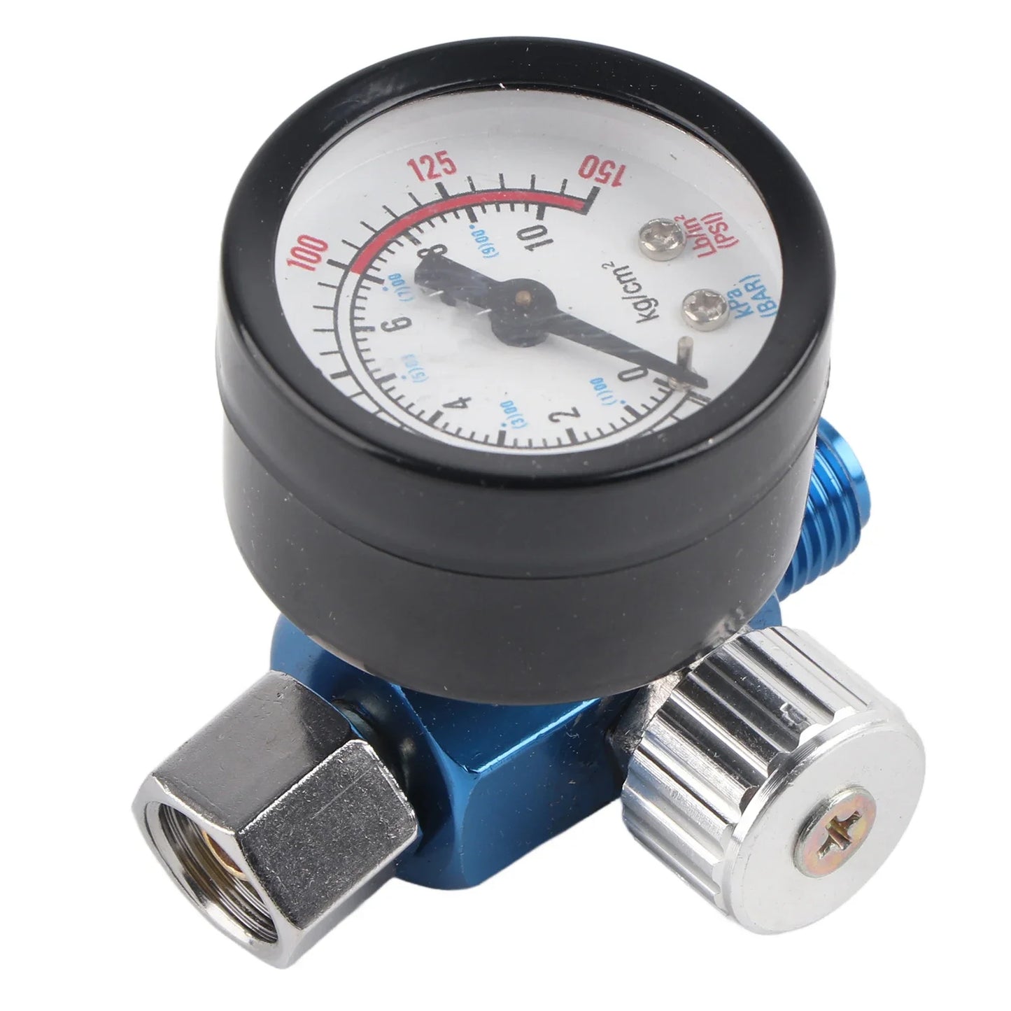 1 4 Spray Paint Gun Air Pressure Regulator Gauge Pneumatic Tool
