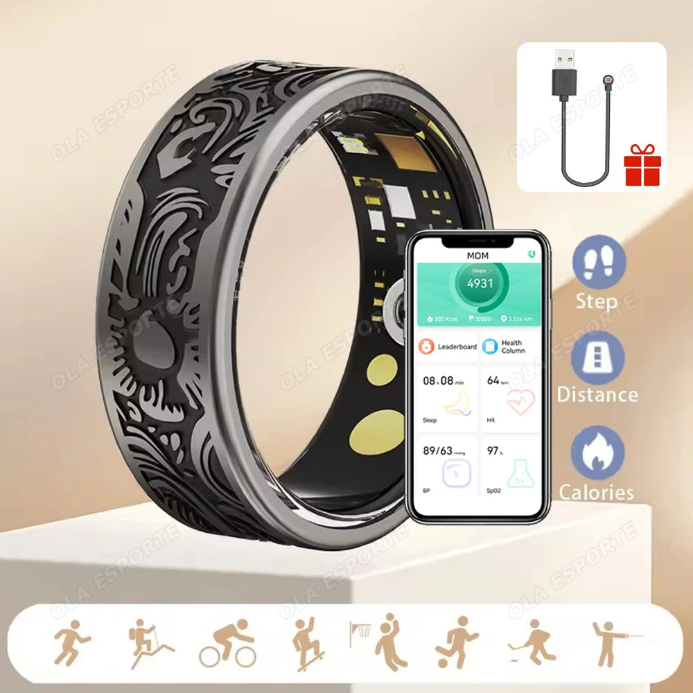 Ola Esporte Smart Ring – Sleep & Heart Rate Fitness Tracker