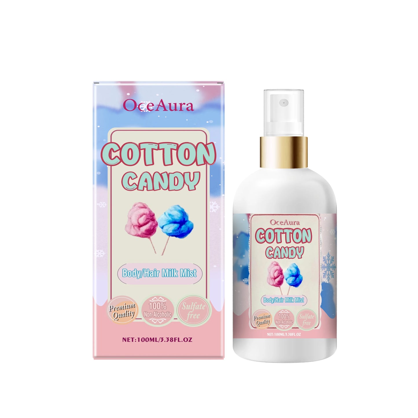 OceAura Strawberry Body Spray | Moisturizing Fragrance Mist 100ml