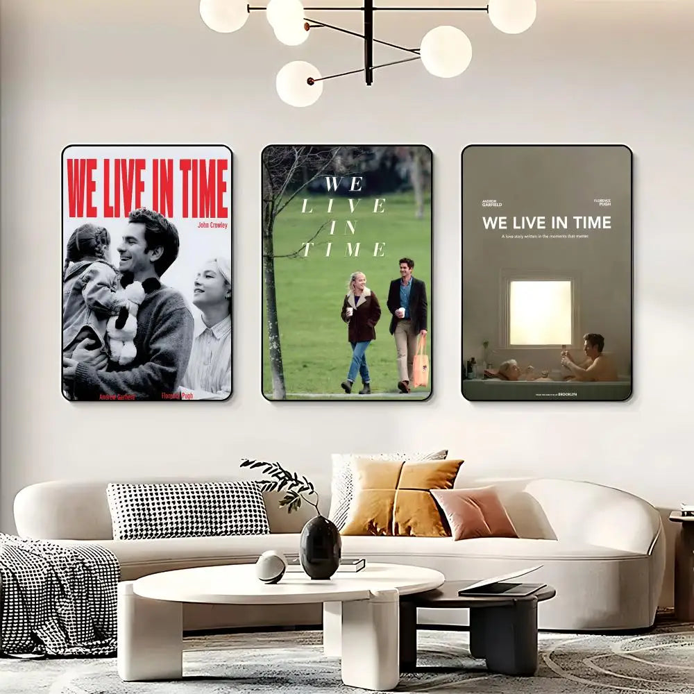 We Live in Time Movie Poster – HD Self-Adhesive Wall Art Movie Wall Poster Peaceful Pleasures Health and Wellness