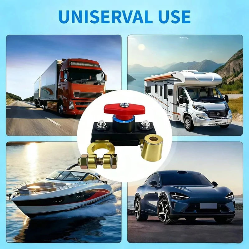 Car Battery Cut Off Switch Disconnect Automatic Circuit Breaker Anti-Leakage Switch Isolator For Cars Truck 12V/24V ﻿ Peaceful Pleasures Health and Wellness