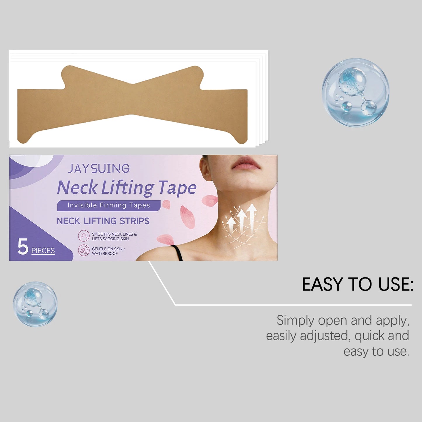 Jaysuing Collagen Neck Mask Reduce Neck Wrinkles Tightening Neck Contour Improve Rough Skin State Brighten Neck Liftng Patches Peaceful Pleasures Health and Wellness