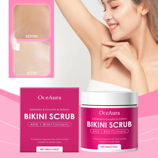 OceAura Turmeric Body Scrub | AHA BHA Exfoliator for Smooth Skin Body Scrub Exfoliator Peaceful Pleasures Health and Wellness