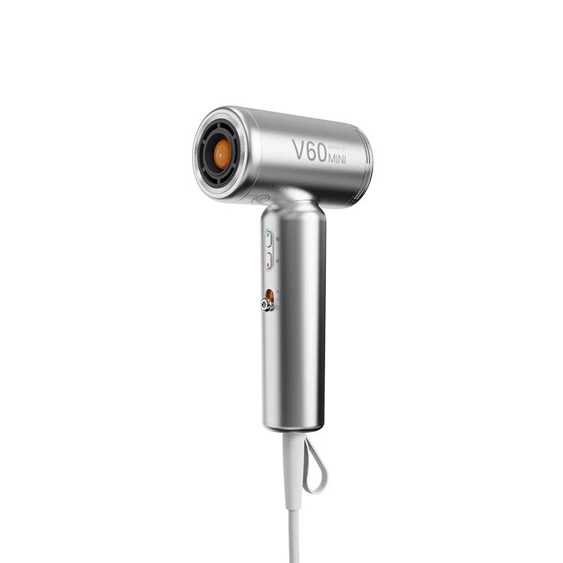 2025 New Mini Hair Dryer 1400w High-Power Fast Drying Negative Ion Cold And Hot Air Travel Easy To Carry 220v Hair Dryer Peaceful Pleasures Health and Wellness Titanium Gold EU