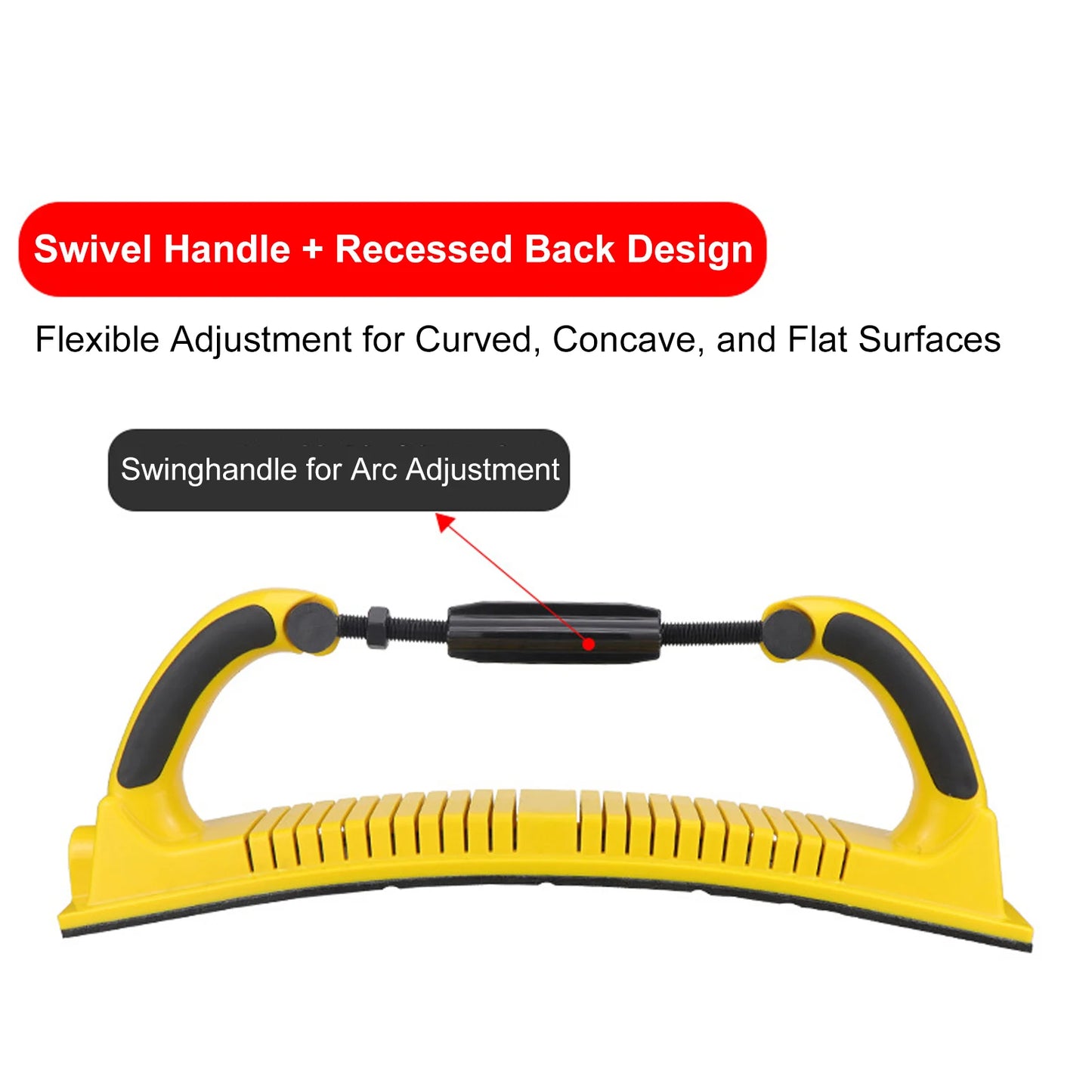 Hand Sanding Block ABS Block Base Wide Application Longboard Hand Sanding File Block 70x400mm for Automotive Repair Peaceful Pleasures Health and Wellness