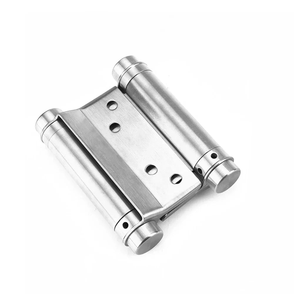 3-Inch Double Spring Hinges Stainless Steel Auto-Closing 2 Pack