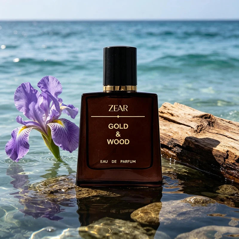 Men's Sandalwood Cedarwood Amber EDT Spray – 50ml Alcohol-Free