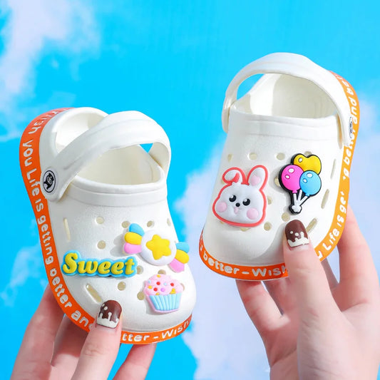 Kids Garden Clogs Sandals | Lightweight Slip-On Mules Boys Girls Kids Garden Clogs Peaceful Pleasures Health and Wellness WH 25 (insole 15.5 cm)