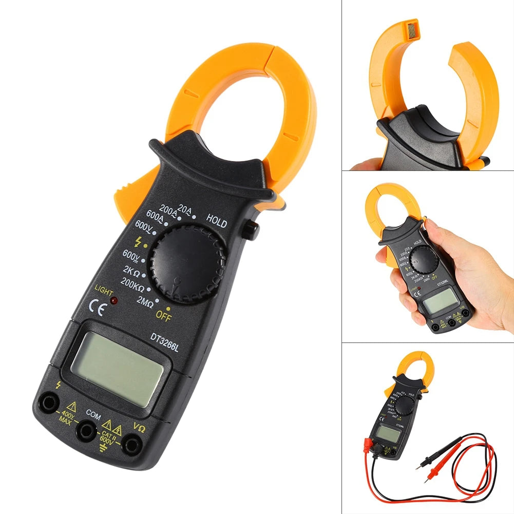 DT- Digital Amper Clamp Meter Multimeter Current Pincers Voltmeter