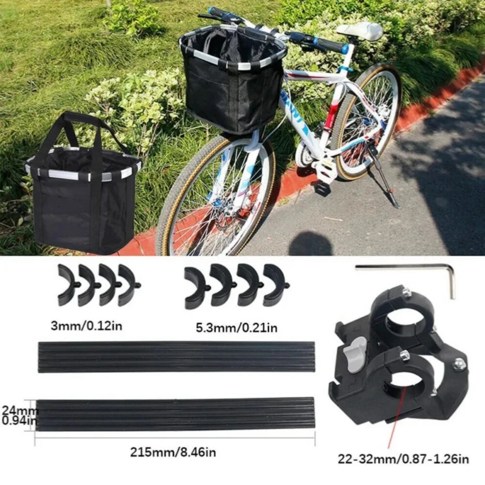2-in-1 Bike Front Basket & Pet Carrier Bag – 5KG Handlebar Bag