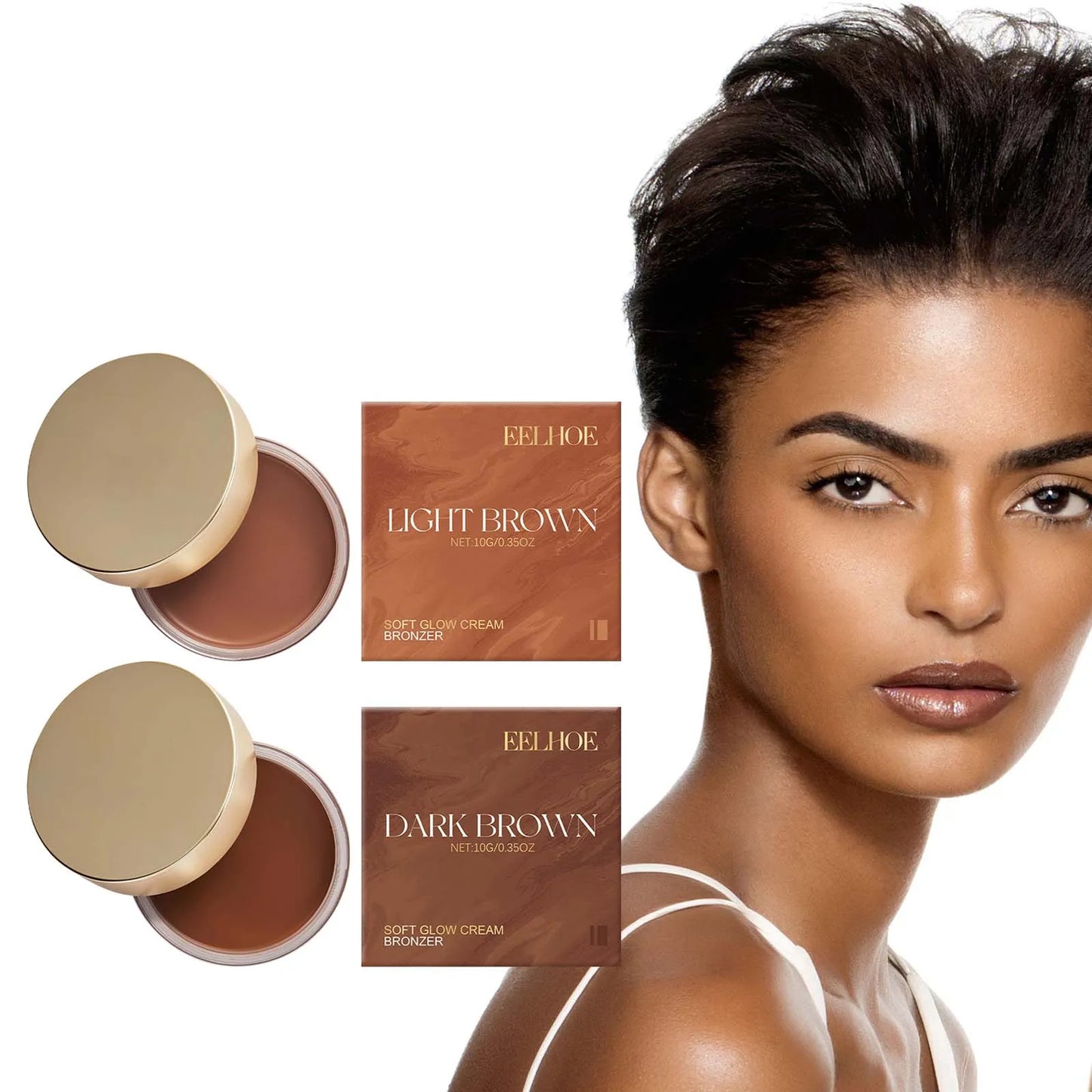 Sunless Self Tanning Cream – Natural Bronze Glow Bronzer Peaceful Pleasures Health and Wellness Dark brown