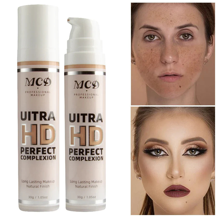 MCD 9-Shade Full Coverage Liquid Foundation | Natural Matte