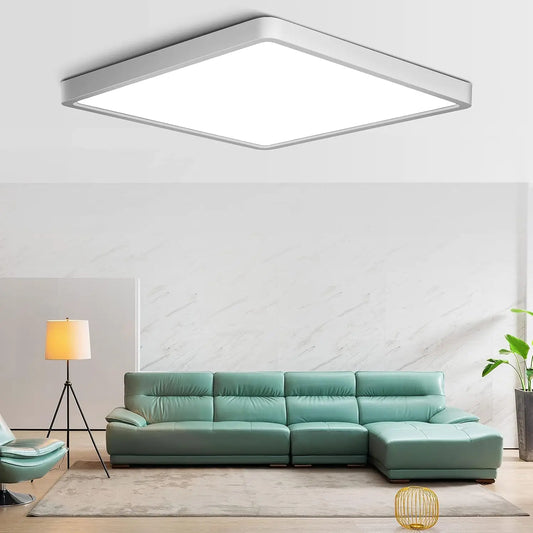 RUNTOIN Ultrathin LED Flush Mount Ceiling Light 24W 36W Square LED Ceiling Light Peaceful Pleasures Health and Wellness