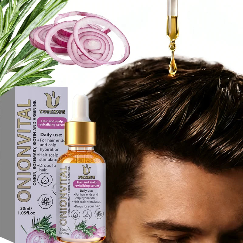 YUITIKUE Onionvital Hair Serum | Onion, Rosemary & Biotin Formula | For Scalp & Hair Ends Hydration 30ml Peaceful Pleasures Health and Wellness