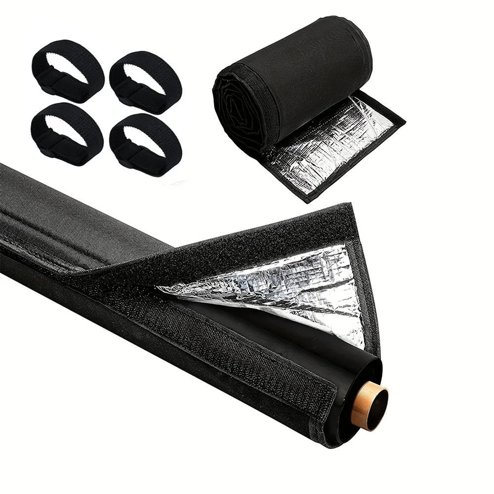 HVAC Copper Pipe Insulation Cover | Zippered Oxford Sleeve