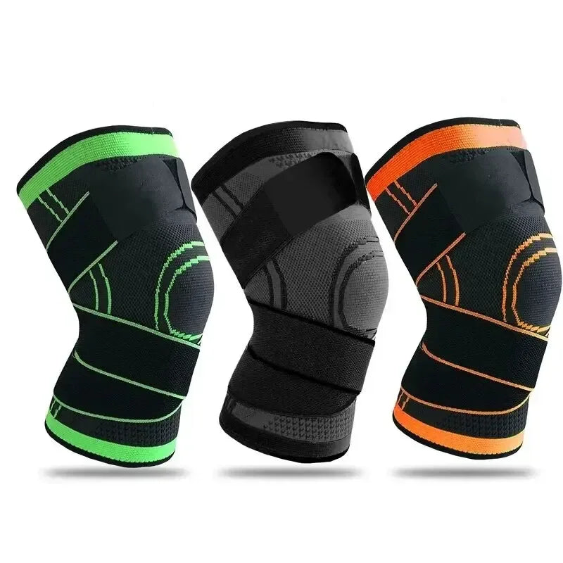 Knee Compressions Sleeve with Adjustable Straps for Running Working Out and Sports Wearing All Day Peaceful Pleasures Health and Wellness