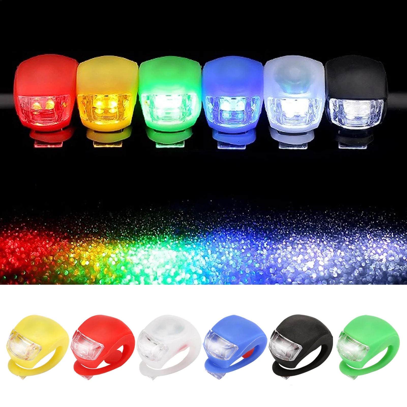 LED Bike Lights Waterproof Bicycle Head Front Light Cycling Wheel Flash Rear Lamp Night Warning Taillight Bicycle Accessories Peaceful Pleasures Health and Wellness