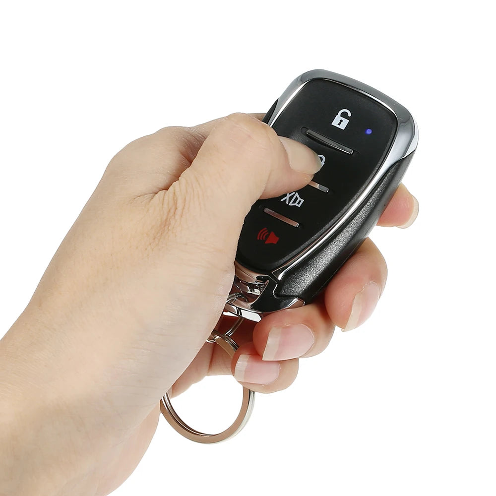 KKMOON Car Alarm Anti-Theft System | 2 Remotes, Siren & Wiring