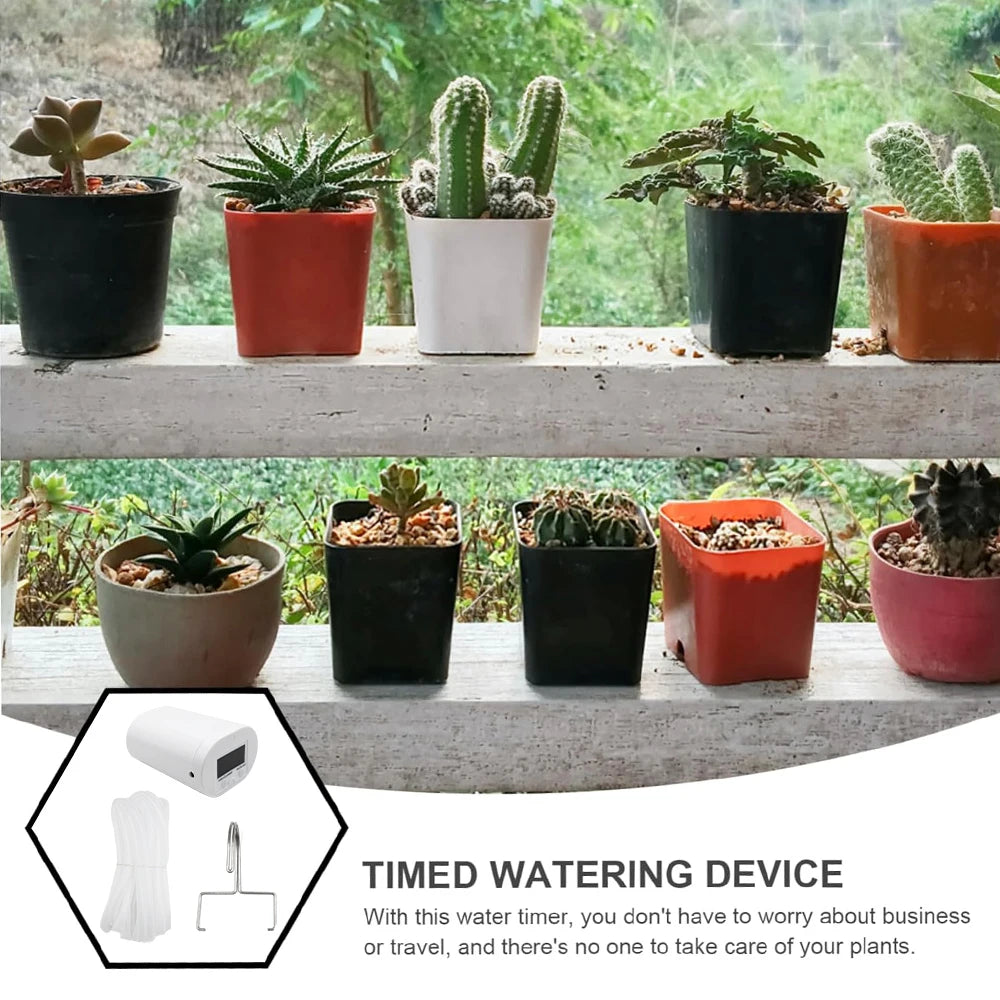 Automatic Plant Flower Watering Pump Home Sprinkler Drip Irrigation Device 2/4/8/16 Heads Pump Timer System Kit Garden Tool Peaceful Pleasures Health and Wellness