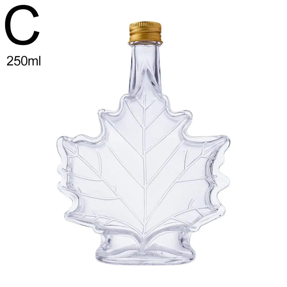 Mini Glass Whisky Leaf Shape Bottles for Liquor Peaceful Pleasures Health and Wellness C