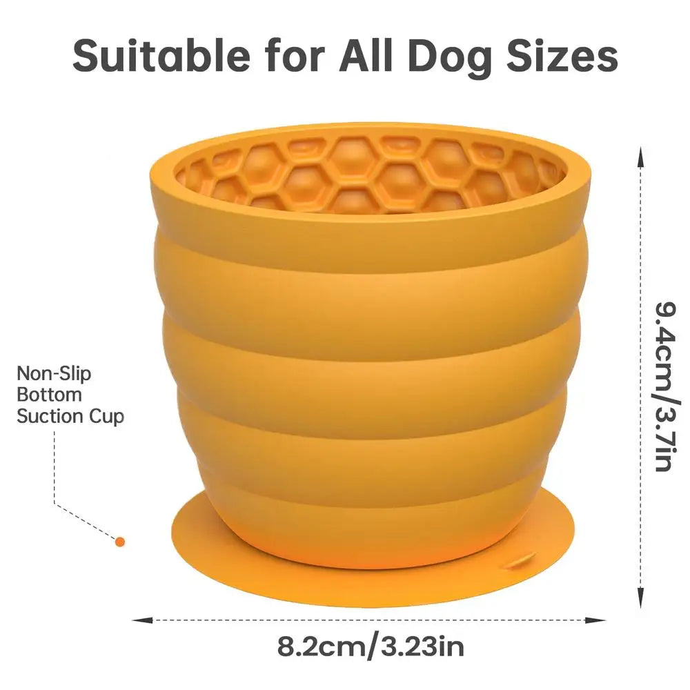 Silicone Slow Feeder Dog & Cat Bowl | Anti-Slip Maze Dish