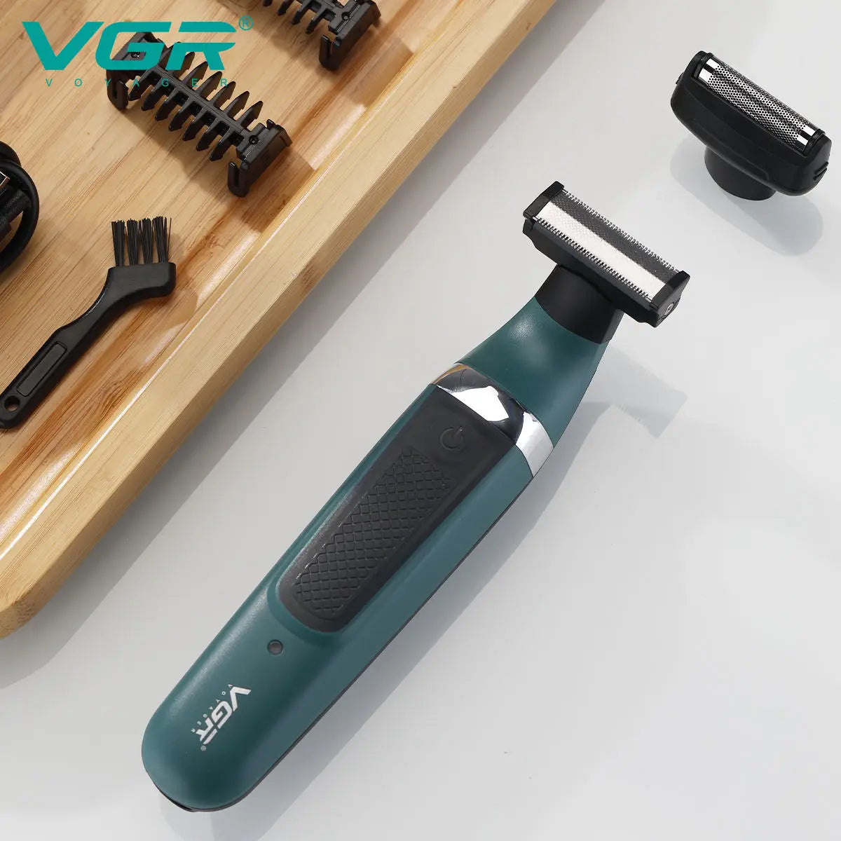 VGR 393 Double blade multi-function waterproof shaver, rechargeable beard trimmer, male hair trimmer set Peaceful Pleasures Health and Wellness