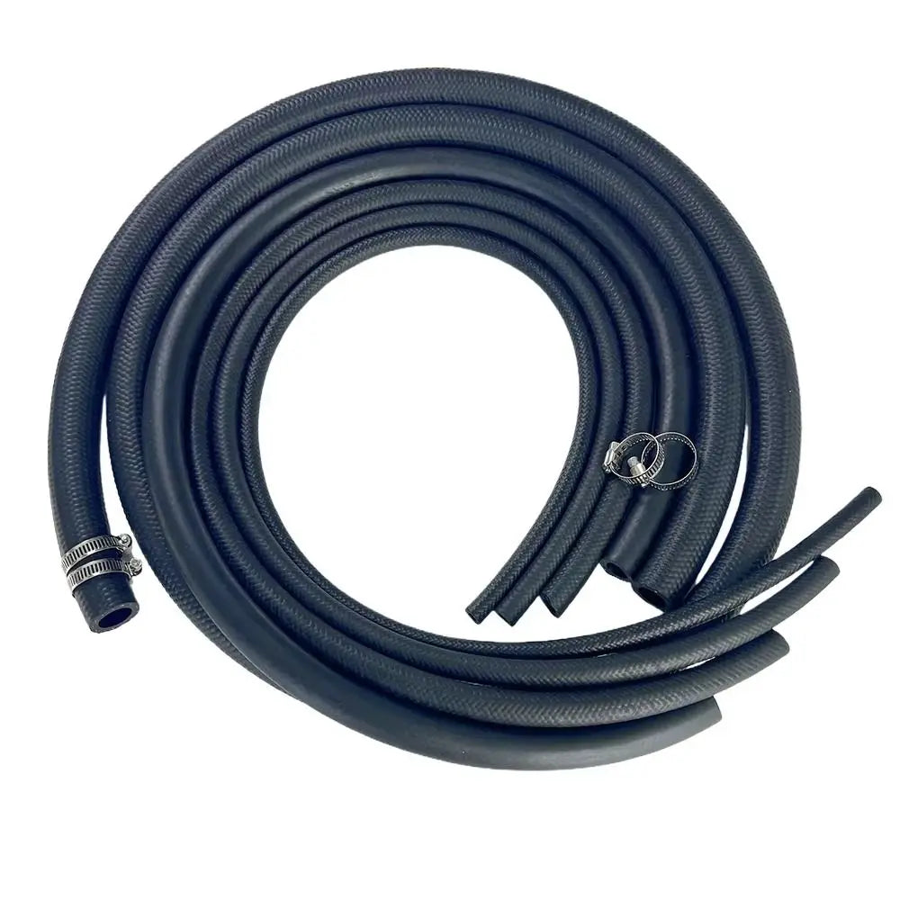 NBR Oil Resistant Car Fuel Hose 4–14mm ID + Pipe Clamps