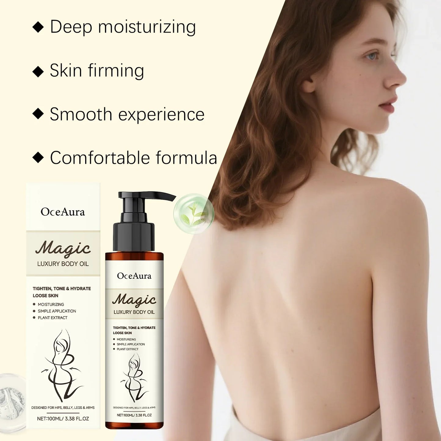 OceAura Bouncy Body Oil – Firming, Hydrating & Smoothing