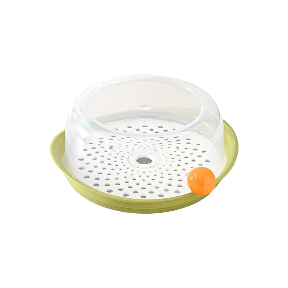 Food Grade PP Microwave Steamer with Lid & Tray | Large Capacity