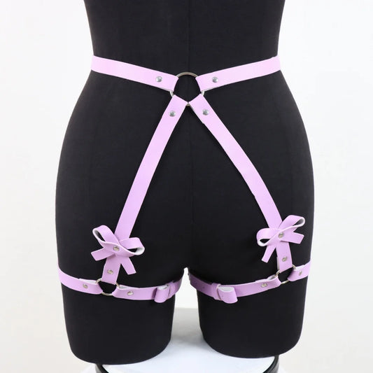 Women Harness Belt Red PU Leather Garter Sexy Lingerie Costume Female Peaceful Pleasures Health and Wellness