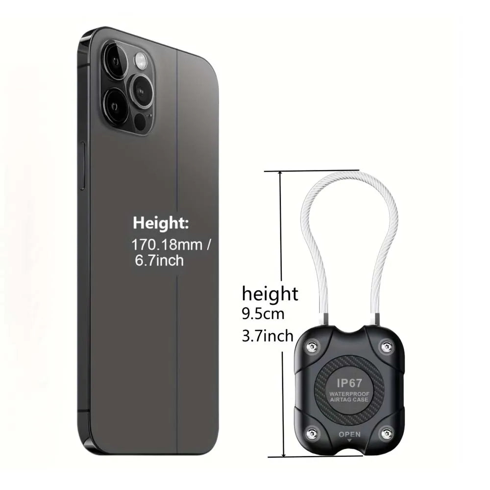 for Airtag case -Compatible Waterproof Case With Steel Wire Cable - Versatile Protection For Keys, Luggage & More Peaceful Pleasures Health and Wellness