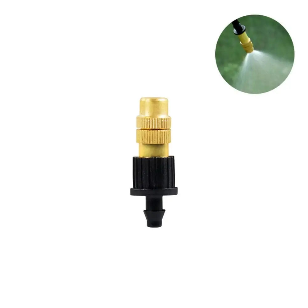 Adjustable Copper Misting Nozzle | Micro Spray Garden Sprinkler