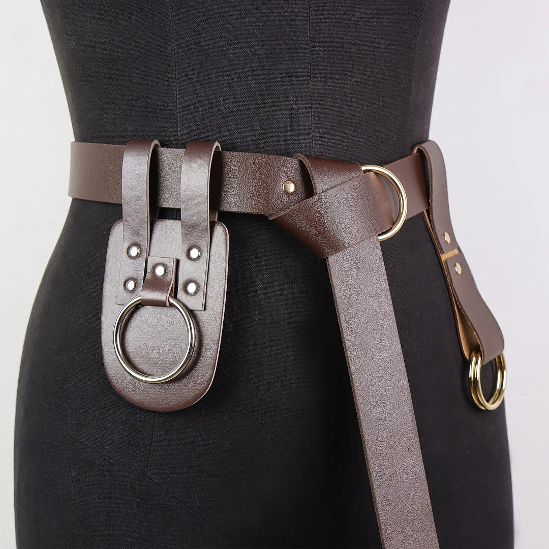 Medieval Viking Knight Belt Retro Hiking Skirt Clip Coaplay Dress Up