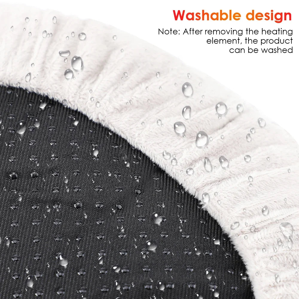 USB Electric Foot Warmer Heating Pad – Soft Plush Under Desk Mat