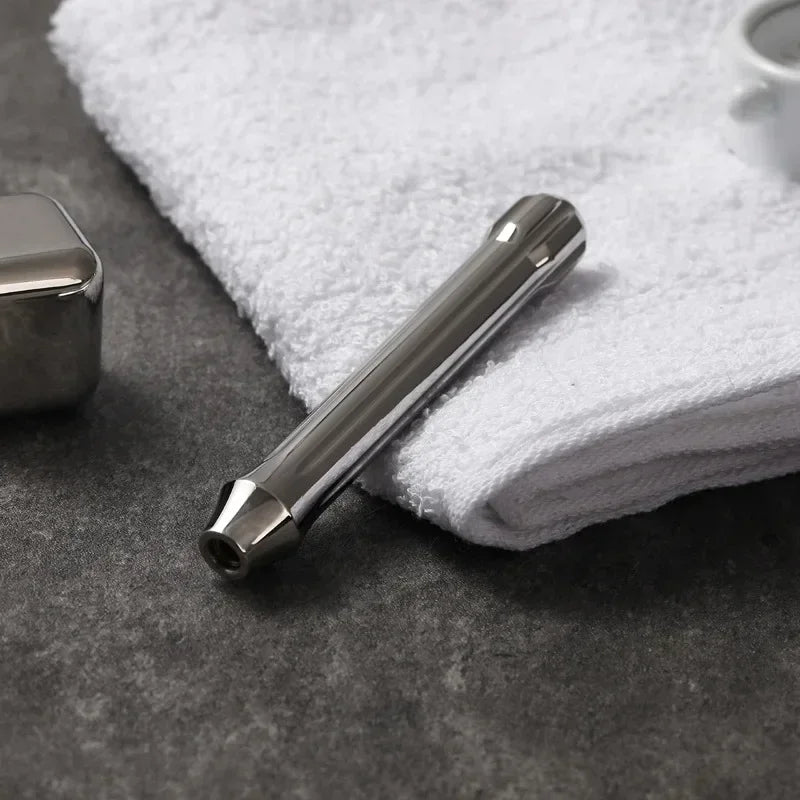 2026 YAQI Tsuka Men's Safety Razor Handle Polished Stainless Steel for Smooth Shaving Peaceful Pleasures Health and Wellness