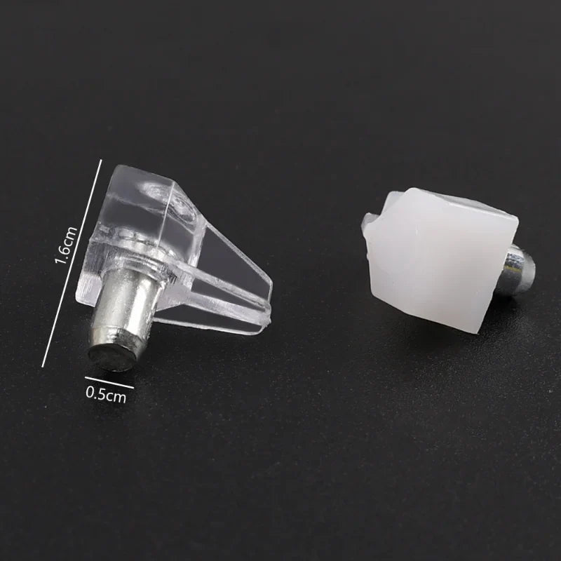 Transparent Shelf Support Pegs – Cabinet & Wardrobe Studs 10–500 PCS
