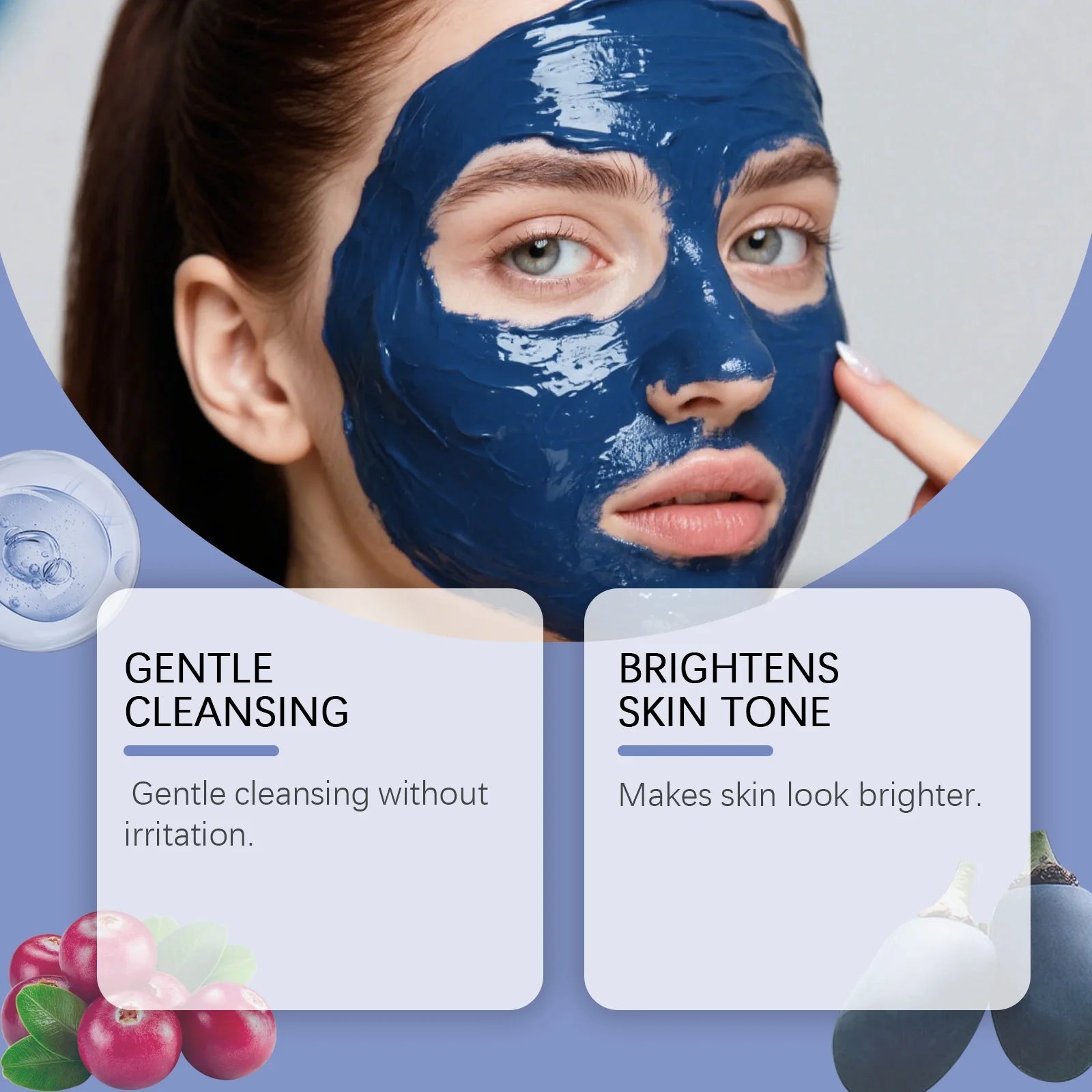 Brightening Mask Powder Hydrating Gentle Cleansing Smoothing Softening Improve Skin Elasticity Shrink Pores Glowing Mask Powder Peaceful Pleasures Health and Wellness
