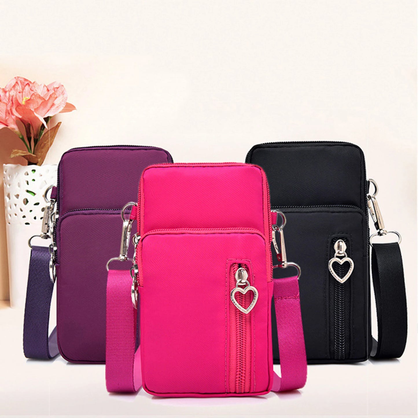 Women Cellphone Shoulder Bag Card Portable Bag Card For Various Phone Size Peaceful Pleasures Health and Wellness