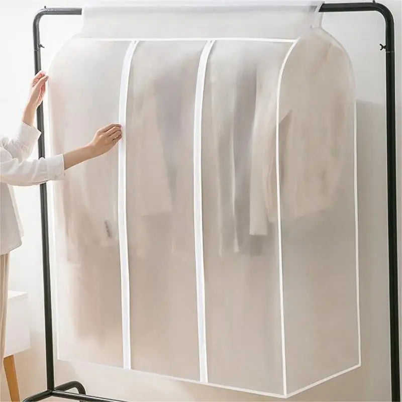 1pc Clothes Dust Cover Wardrobe Hanging Window Dust Cover Clothing Cover Cloth Household Clothing Cover Hanging Clothes Bag Peaceful Pleasures Health and Wellness