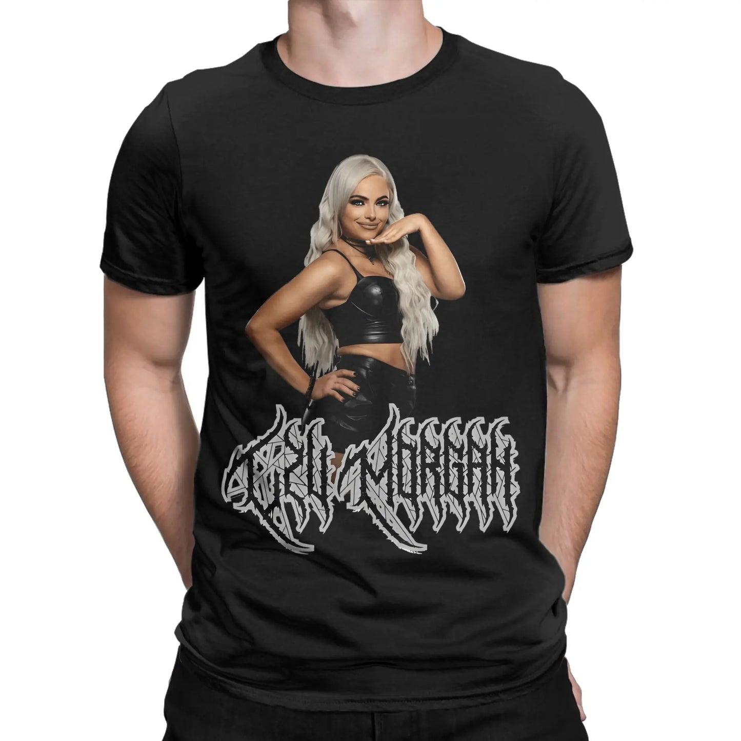 Liv Morgan T Shirt Men 100% Cotton Funny T-Shirts O Neck REVENGE Tee Shirt Short Sleeve Clothes Plus Size Peaceful Pleasures Health and Wellness