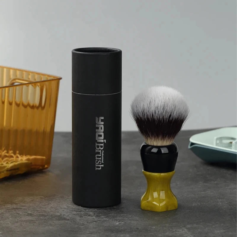 YAQI New Ever-hopeful Cat's Whisker Synthetic Hair For Mens Wet Shaving Brush Retro Fashion Beard Care And Facial Shaving Tool Peaceful Pleasures Health and Wellness