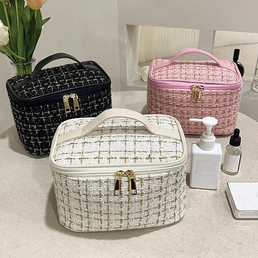 Cosmetics Bag Dual Purpose 2-in-1 Makeup Bag Large Capacity Fashion Travel Portable Cosmetics Bag for Women Men Peaceful Pleasures Health and Wellness
