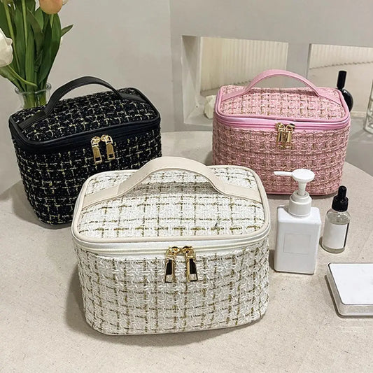 Cosmetics Bag Dual Purpose 2-in-1 Makeup Bag Large Capacity Fashion Travel Portable Cosmetics Bag for Women Men Peaceful Pleasures Health and Wellness